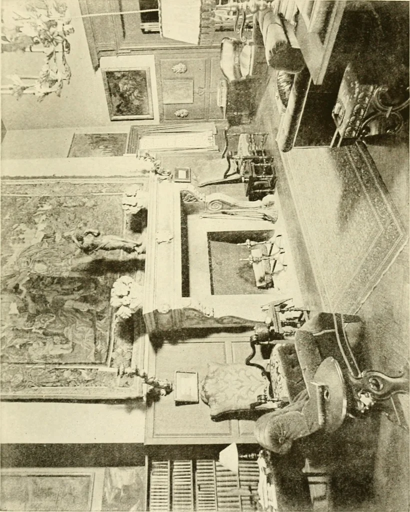 An illustration from The art of interior decoration, 1916, leaf 218