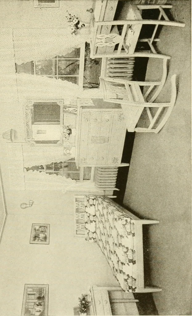 An illustration from The art of interior decoration, 1916, leaf 38