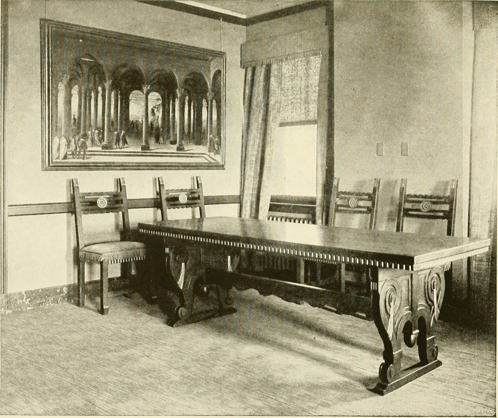 An illustration from The art of interior decoration, 1916, leaf 68