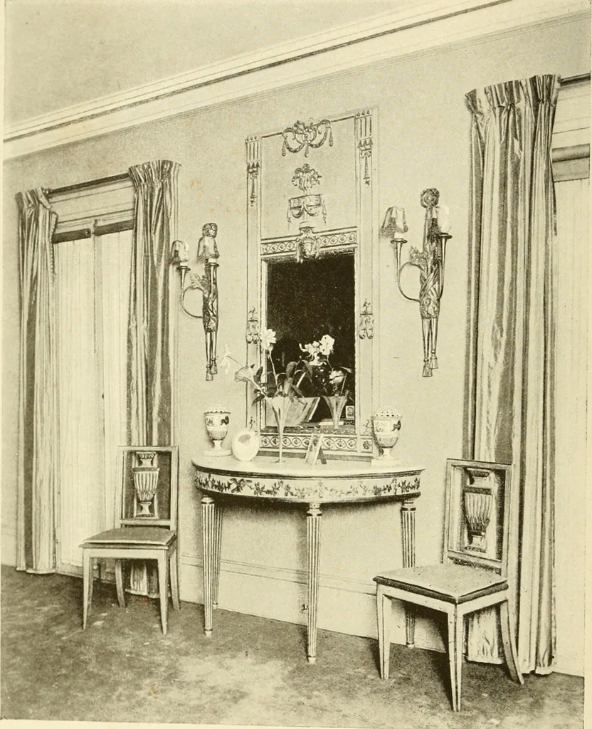An illustration from The art of interior decoration, 1916, leaf 9