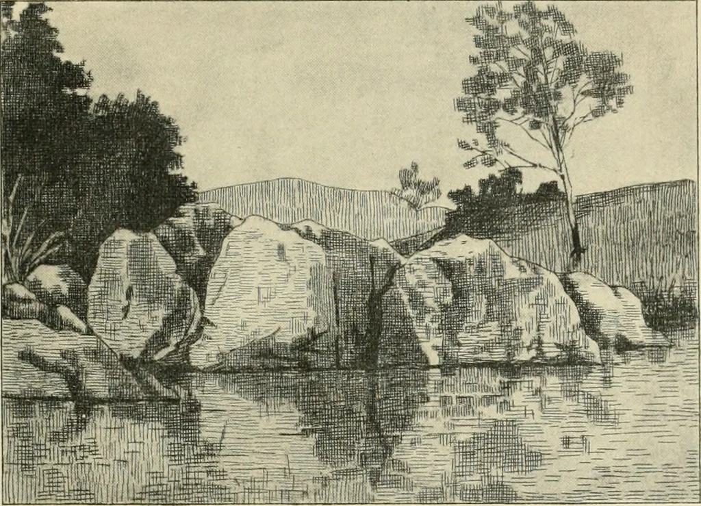 An illustration from The art of J. J. Hilder, 1918, leaf 128