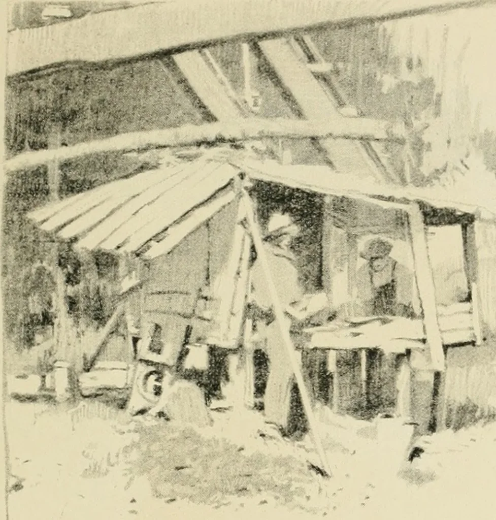 An illustration from The art of J. J. Hilder, 1918, leaf 136