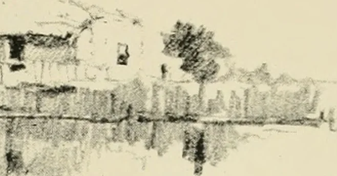 An illustration from The art of J. J. Hilder, 1918, leaf 138