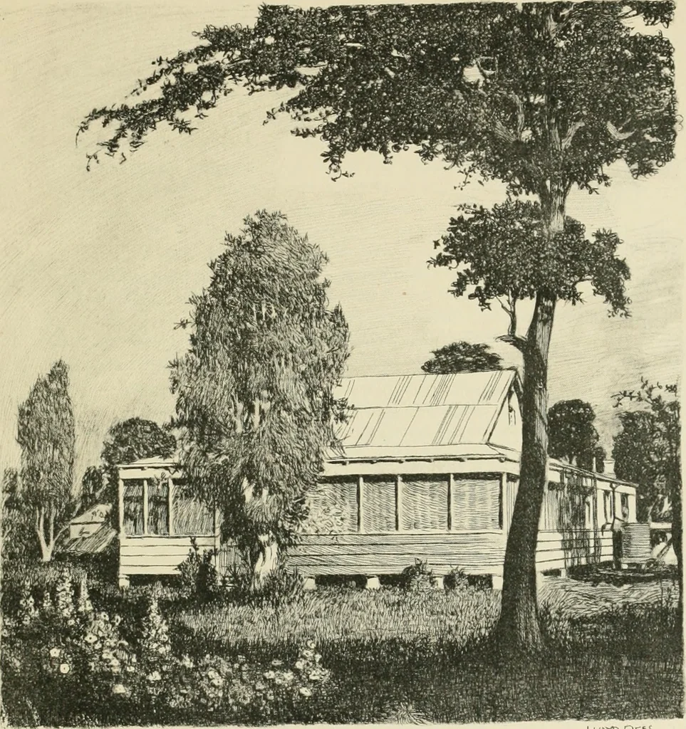 An illustration from The art of J. J. Hilder, 1918, leaf 156