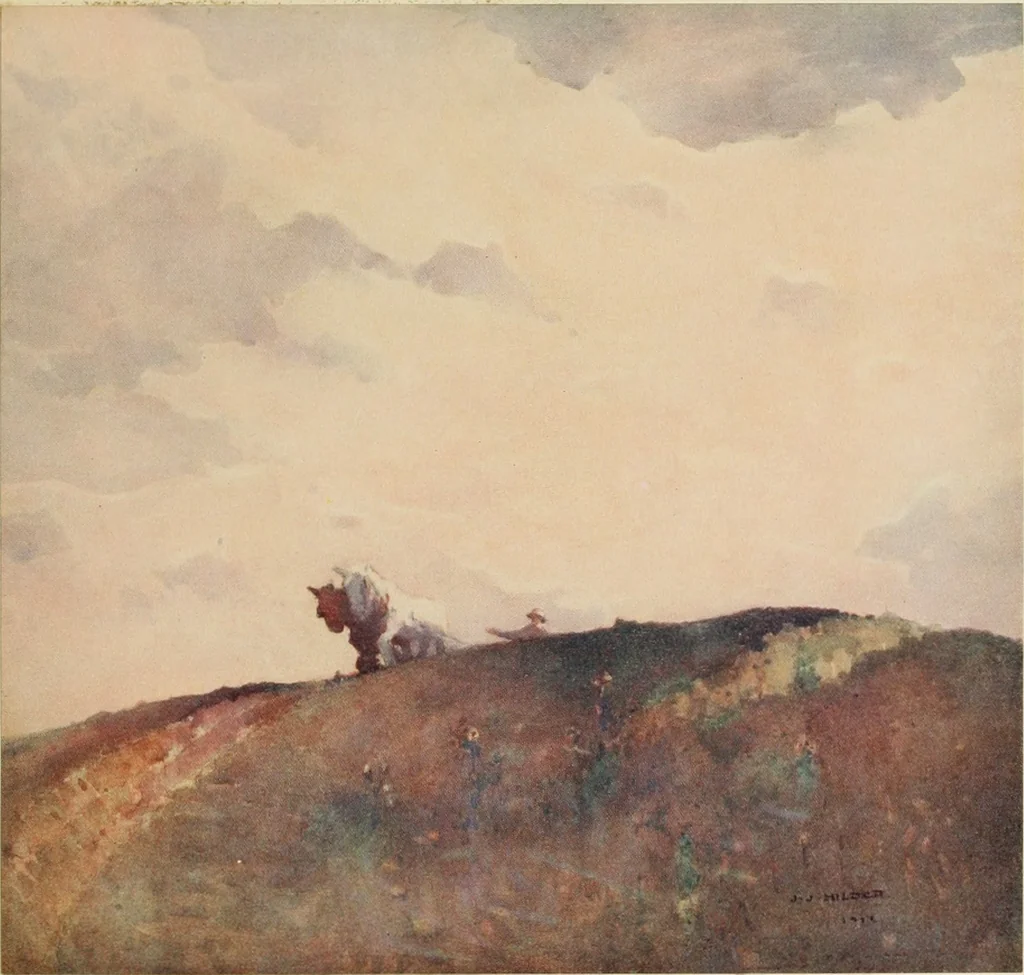An illustration from The art of J. J. Hilder, 1918, leaf 24