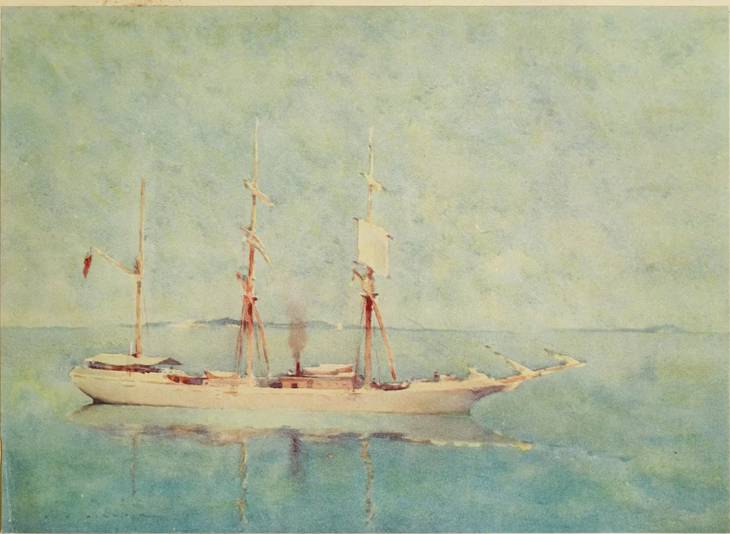 An illustration from The art of J. J. Hilder, 1918, leaf 30
