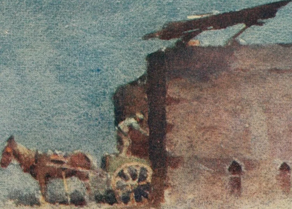 An illustration from The art of J. J. Hilder, 1918, leaf 38