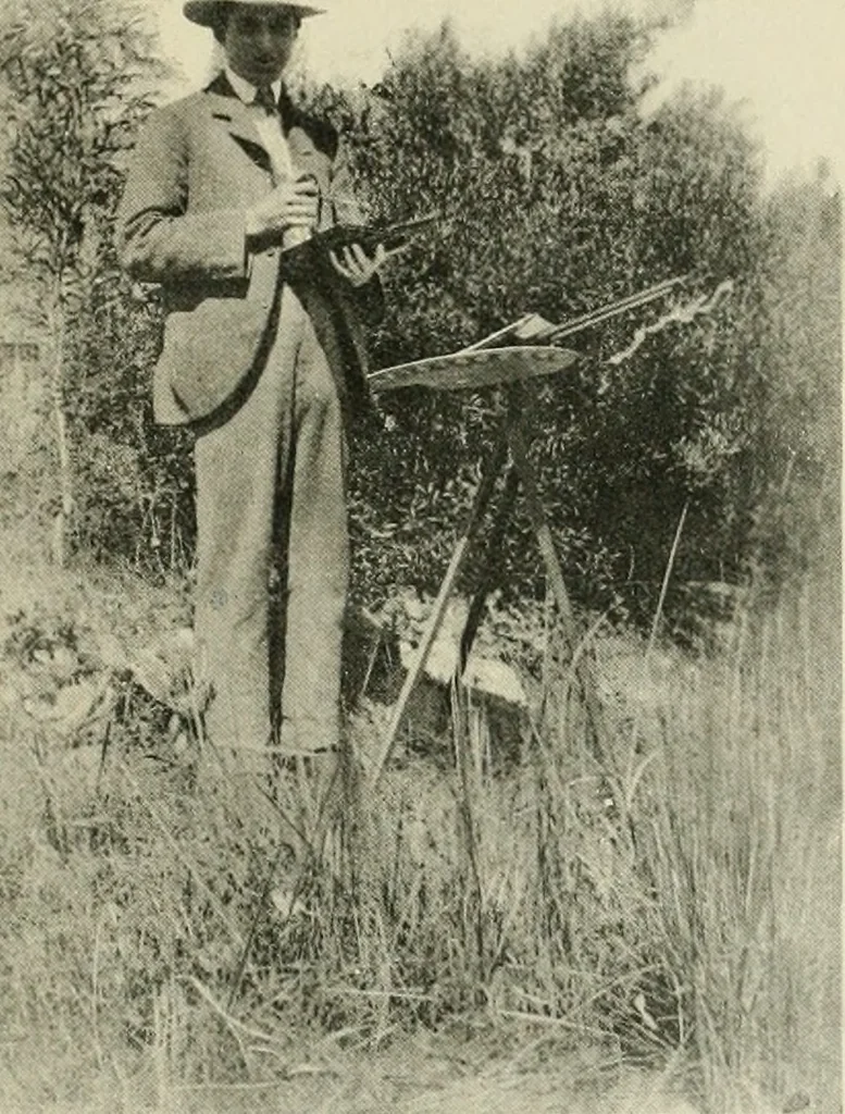 An illustration from The art of J. J. Hilder, 1918, leaf 86