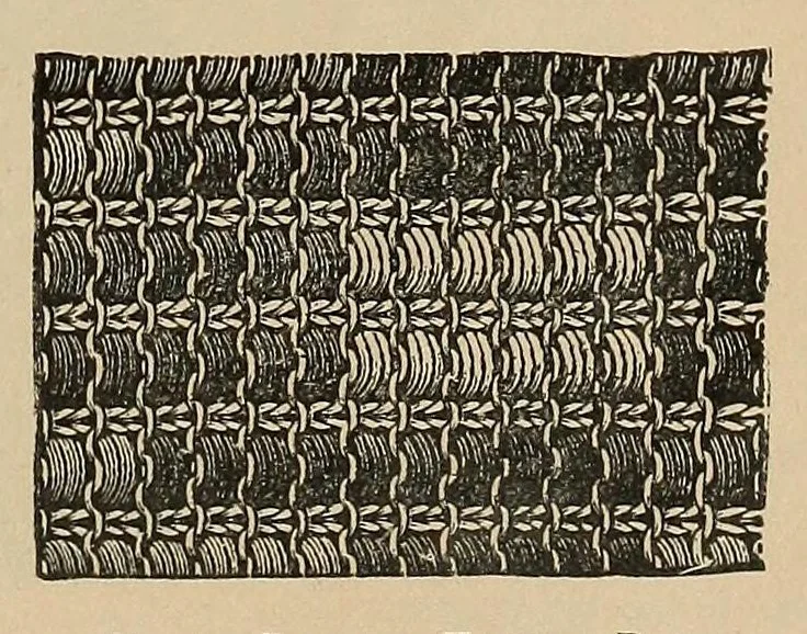 An illustration from The Art of knitting, 1892, leaf 115