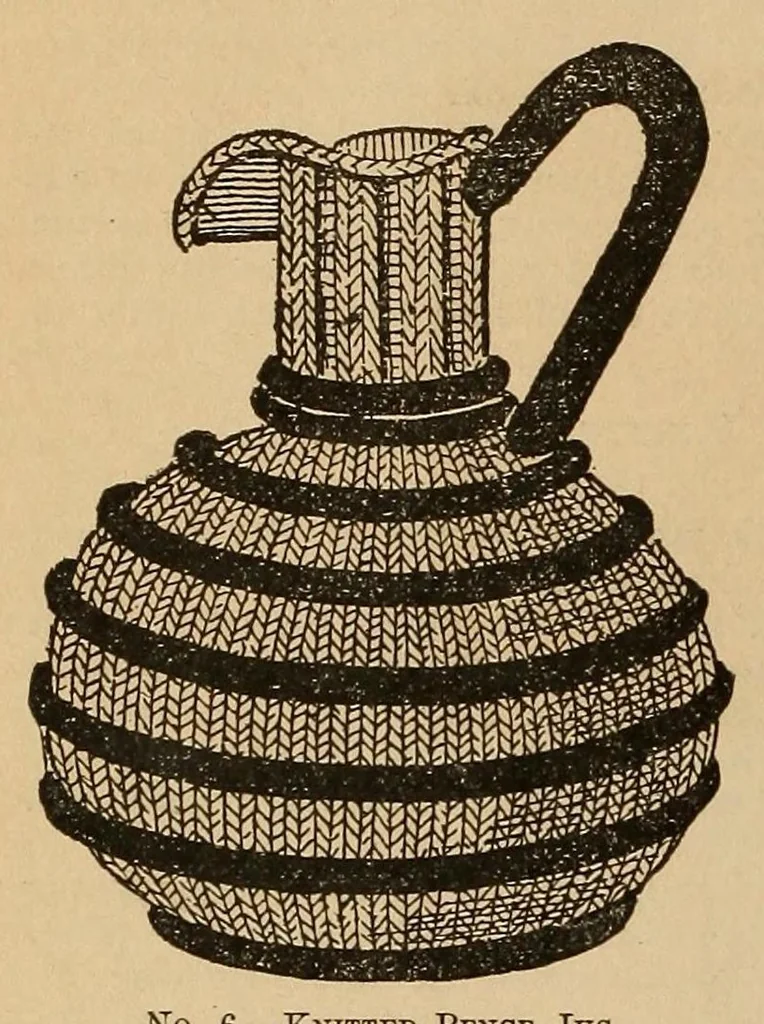 An illustration from The Art of knitting, 1892, leaf 152