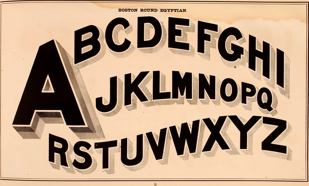 An illustration from The art of lettering and sign painter’s manual : a complete and practical illustration of the art of sign writing / by A. P. Boyce, 1878, leaf 18