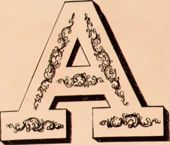 An illustration from The art of lettering and sign painter’s manual : a complete and practical illustration of the art of sign writing / by A. P. Boyce, 1878, leaf 22