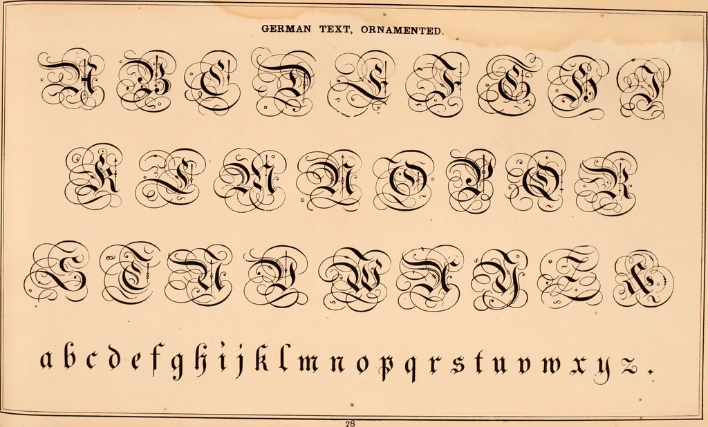 An illustration from The art of lettering and sign painter’s manual : a complete and practical illustration of the art of sign writing / by A. P. Boyce, 1878, leaf 56