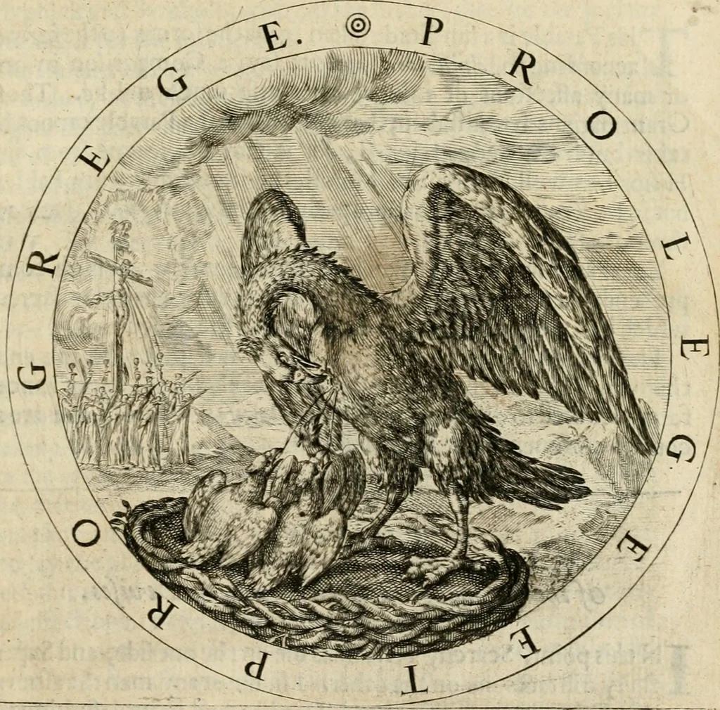 An illustration from The art of making devises : treating of hieroglyphicks, symboles, emblemes, aenigma's, sentences, parables, reverses of medalls, armes, blazons, cimiers, cyphres and rebus, 1646, leaf 30