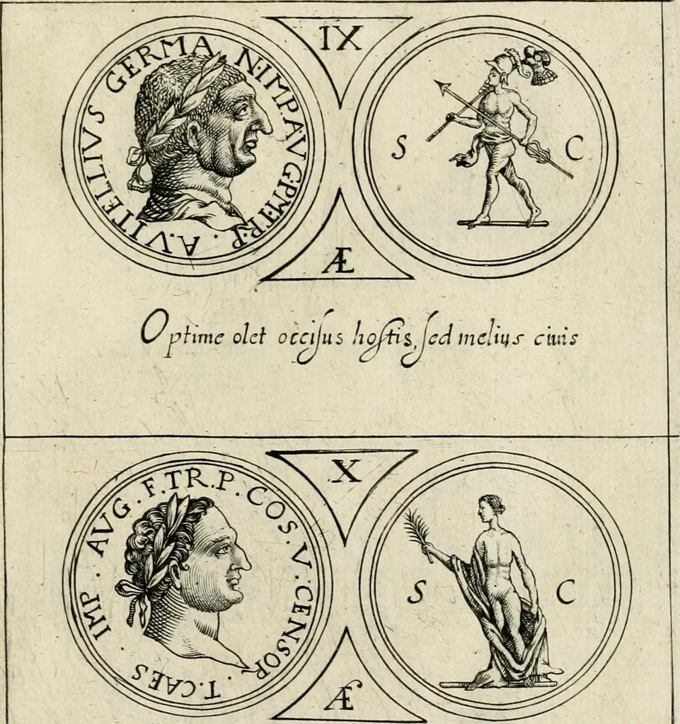 An illustration from The art of making devises : treating of hieroglyphicks, symboles, emblemes, aenigma's, sentences, parables, reverses of medalls, armes, blazons, cimiers, cyphres and rebus, 1646, leaf 74