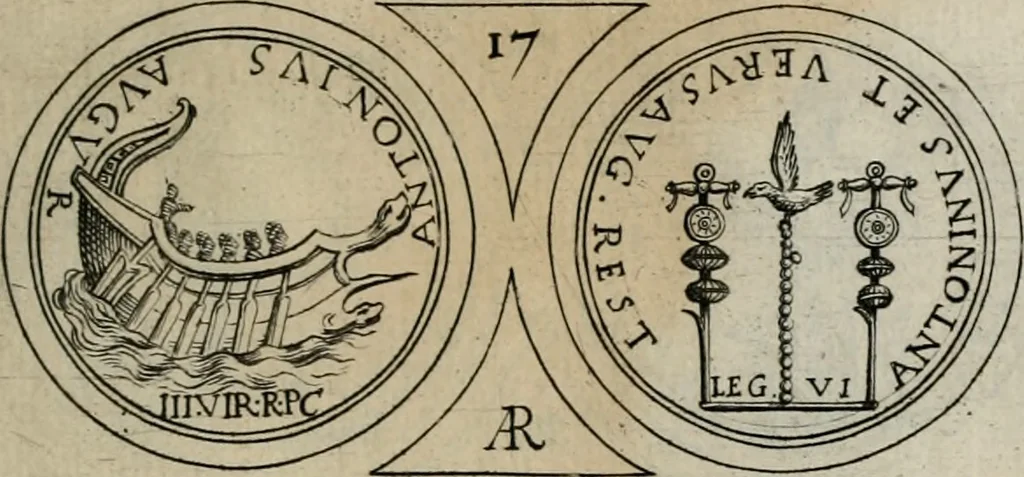 An illustration from The art of making devises : treating of hieroglyphicks, symboles, emblemes, aenigma's, sentences, parables, reverses of medals, armes, blazons, cimiers, cyphers and rebus, 1648, leaf 80