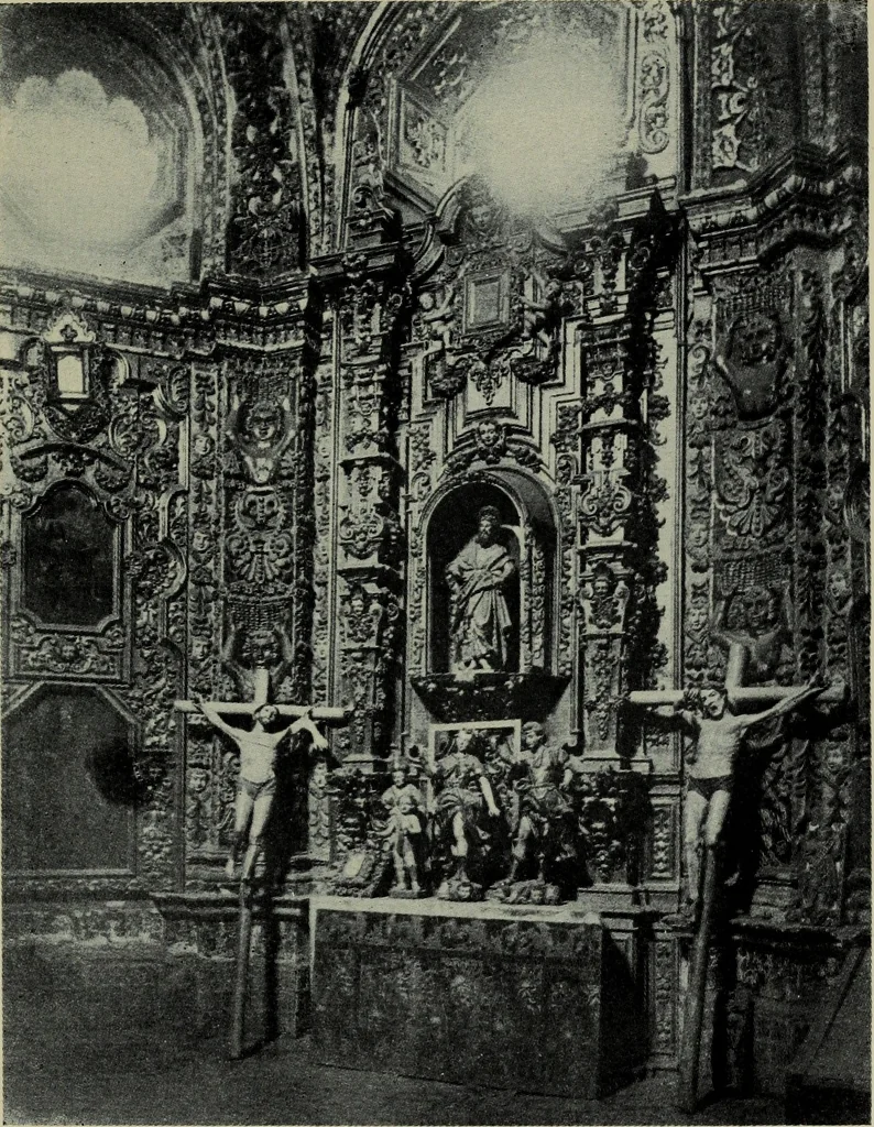 An illustration from Art of the old world in New Spain and The mission days of Alta California, 1922, leaf 80