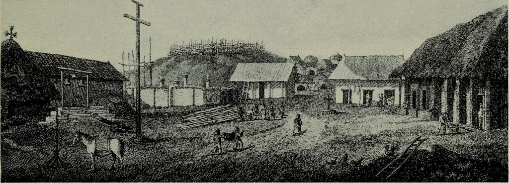 An illustration from Art of the old world in New Spain and The mission days of Alta California, 1922, leaf 92