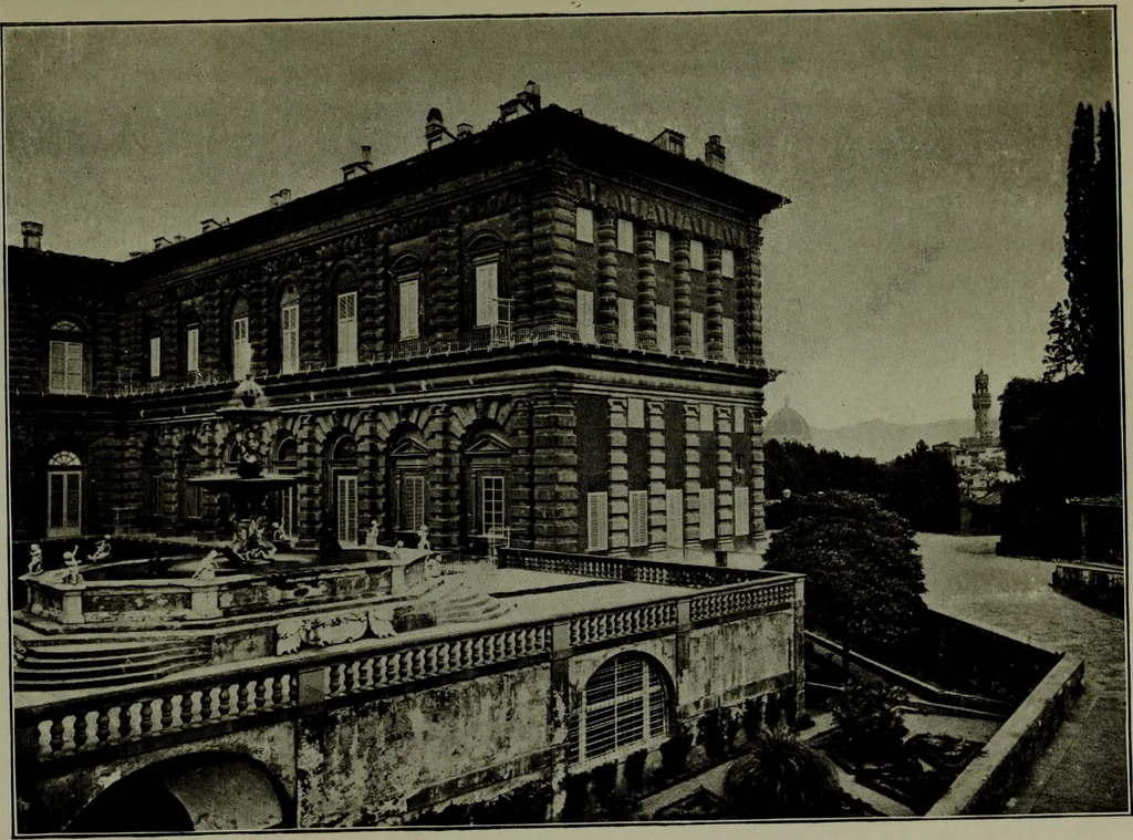 An illustration from The art of the Pitti Palace : with a short history of the building of the palace, and its owners, and an appreciation of its treasures, 1903, leaf 44