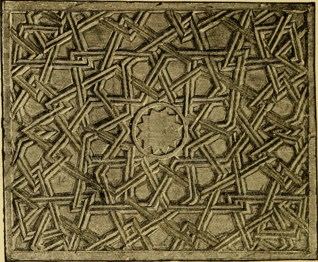 An illustration from The art of the Saracens in Egypt, 1886, leaf 141