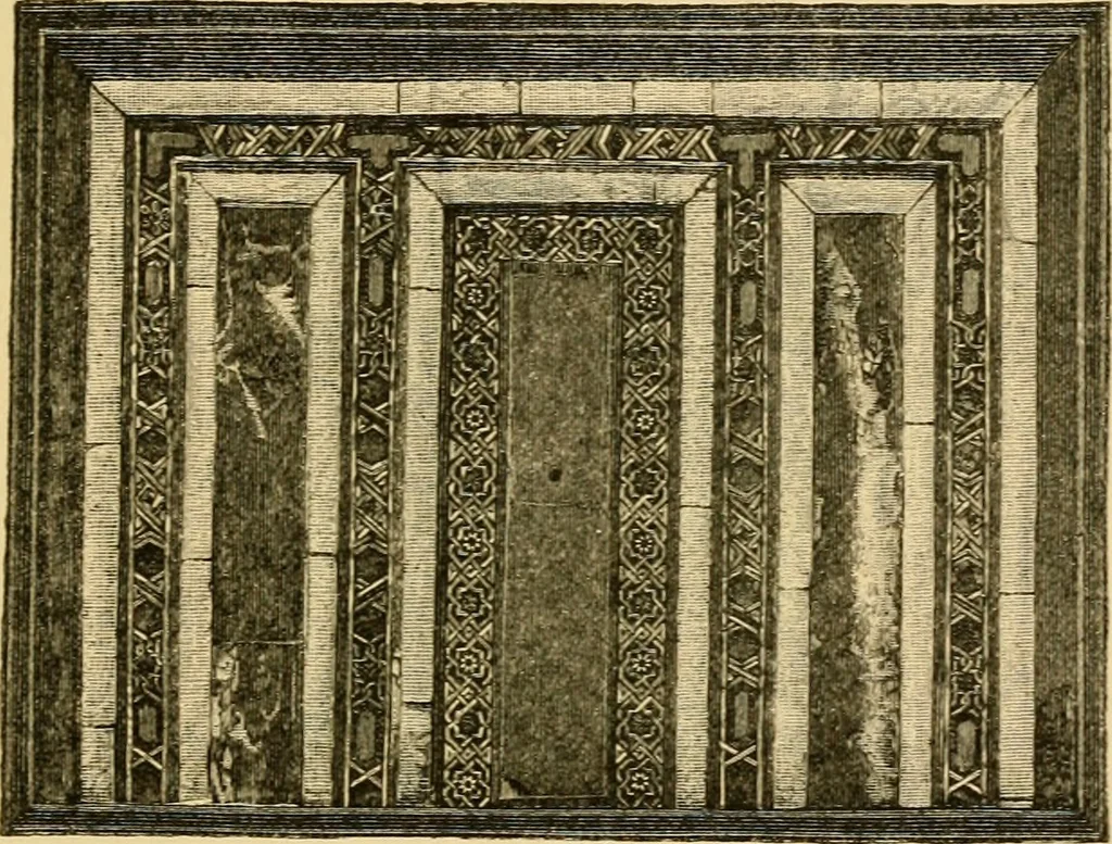 An illustration from The art of the Saracens in Egypt, 1886, leaf 144