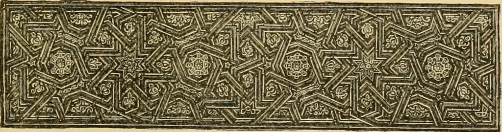 An illustration from The art of the Saracens in Egypt, 1886, leaf 196