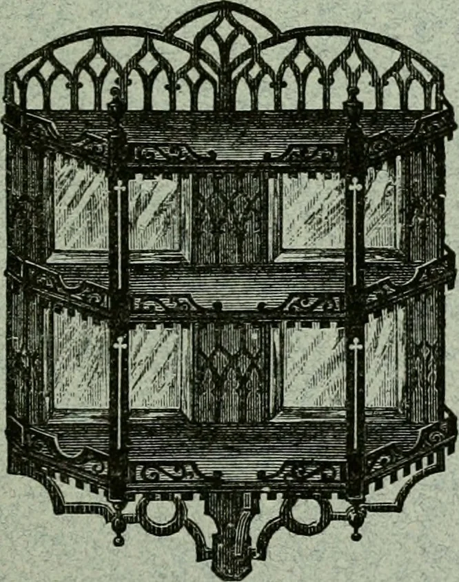 An illustration from The art of the Saracens in Egypt, 1886, leaf 198