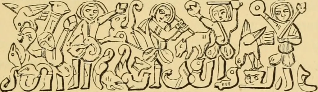 An illustration from The art of the Saracens in Egypt, 1886, leaf 220