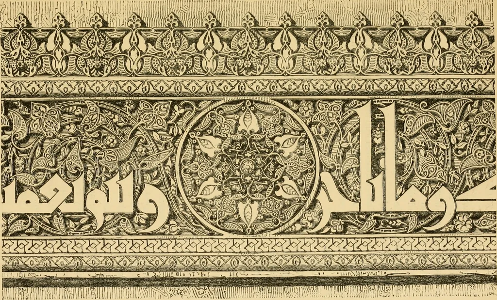 An illustration from The art of the Saracens in Egypt, 1886, leaf 98