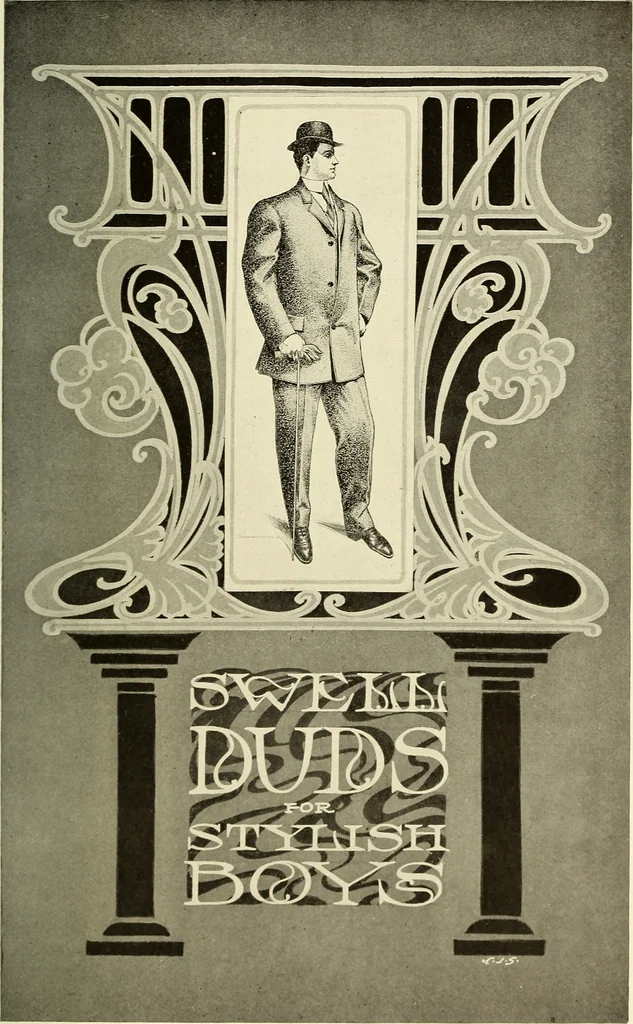 An illustration from The art of show card writing; a modern treatise on show card writing, designed as an educator in all branches of the art...With two hundred and fifty-six illustrations and thirty-two lettering plates, comprising all the standard ancient and modern styles, 1907, leaf 104