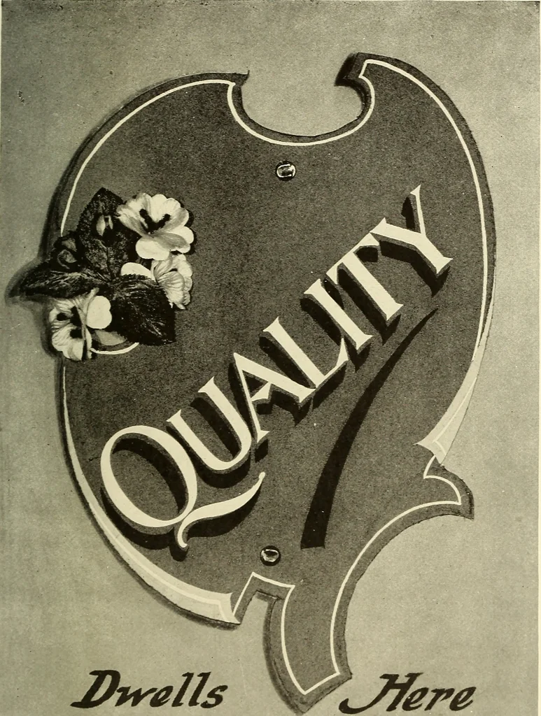 An illustration from The art of show card writing; a modern treatise on show card writing, designed as an educator in all branches of the art...With two hundred and fifty-six illustrations and thirty-two lettering plates, comprising all the standard ancient and modern styles, 1907, leaf 112