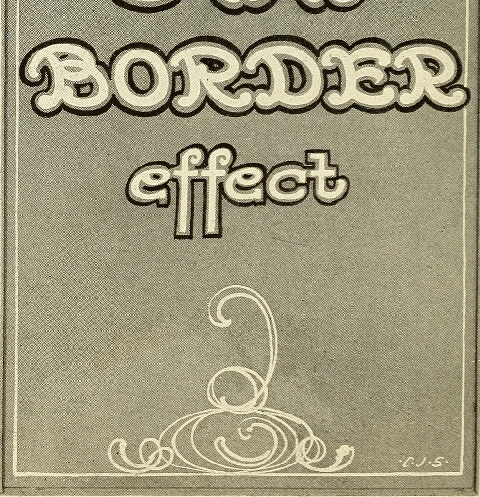 An illustration from The art of show card writing; a modern treatise on show card writing, designed as an educator in all branches of the art...With two hundred and fifty-six illustrations and thirty-two lettering plates, comprising all the standard ancient and modern styles, 1907, leaf 117
