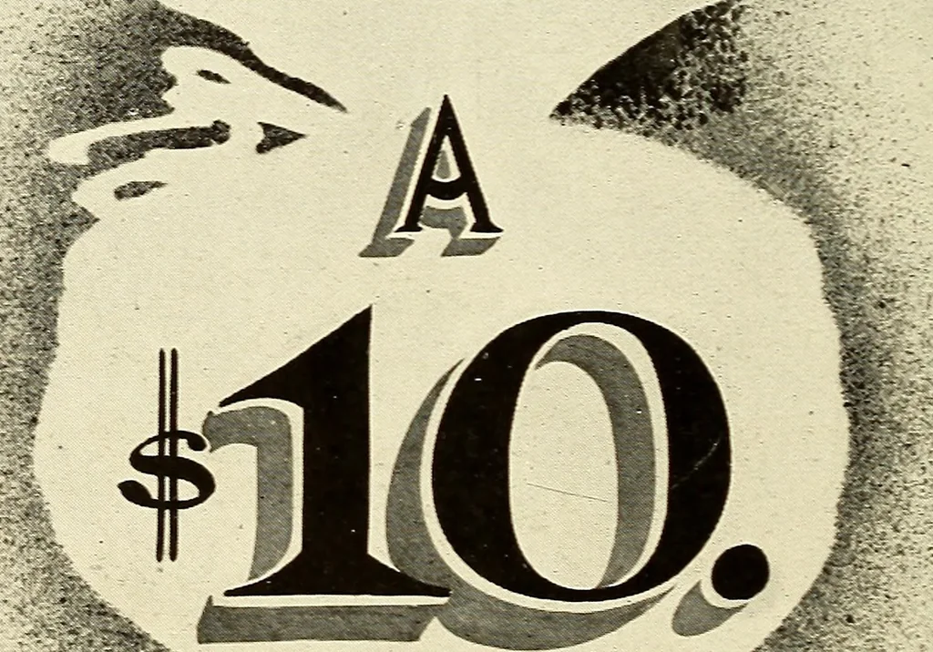 An illustration from The art of show card writing; a modern treatise on show card writing, designed as an educator in all branches of the art...With two hundred and fifty-six illustrations and thirty-two lettering plates, comprising all the standard ancient and modern styles, 1907, leaf 125