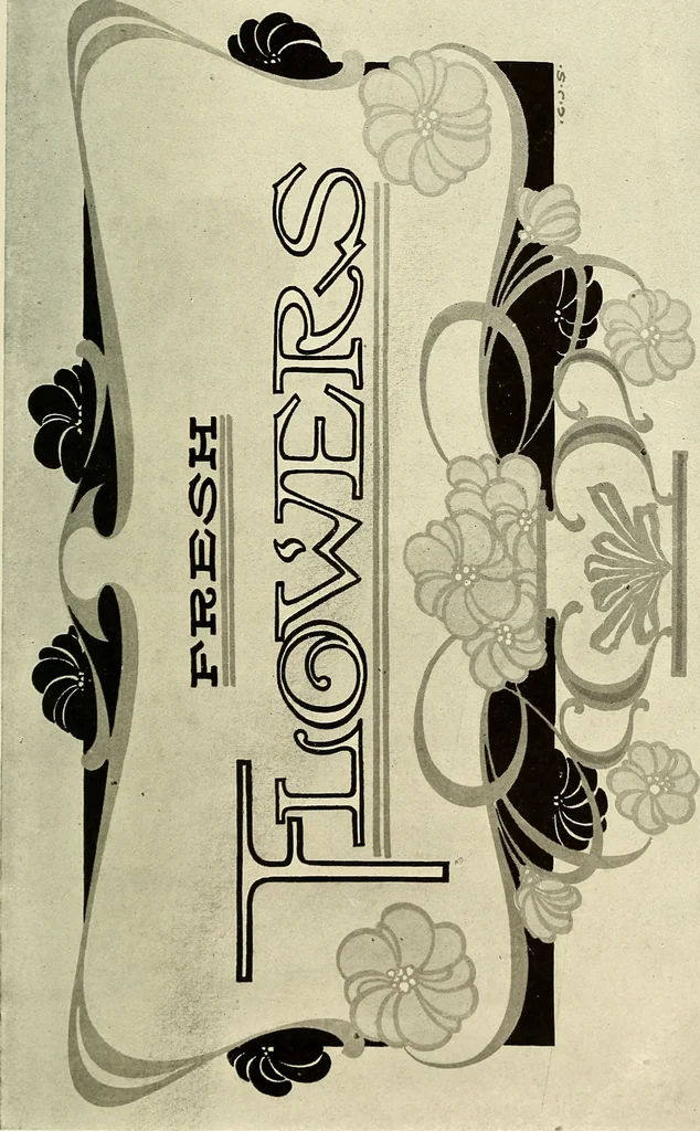 An illustration from The art of show card writing; a modern treatise on show card writing, designed as an educator in all branches of the art...With two hundred and fifty-six illustrations and thirty-two lettering plates, comprising all the standard ancient and modern styles, 1907, leaf 136