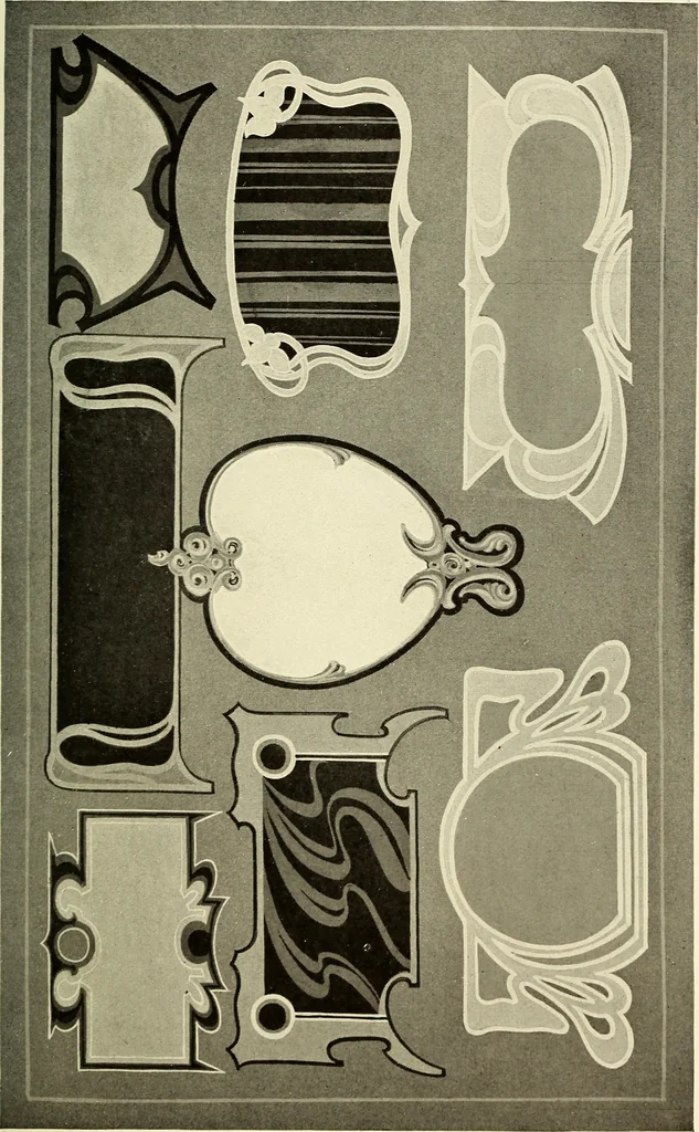 An illustration from The art of show card writing; a modern treatise on show card writing, designed as an educator in all branches of the art...With two hundred and fifty-six illustrations and thirty-two lettering plates, comprising all the standard ancient and modern styles, 1907, leaf 156