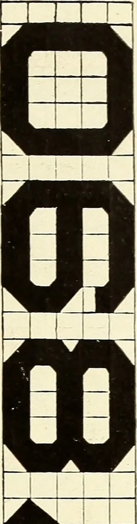 An illustration from The art of show card writing; a modern treatise on show card writing, designed as an educator in all branches of the art...With two hundred and fifty-six illustrations and thirty-two lettering plates, comprising all the standard ancient and modern styles, 1907, leaf 184