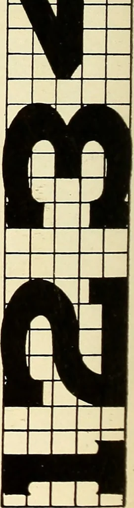 An illustration from The art of show card writing; a modern treatise on show card writing, designed as an educator in all branches of the art...With two hundred and fifty-six illustrations and thirty-two lettering plates, comprising all the standard ancient and modern styles, 1907, leaf 187