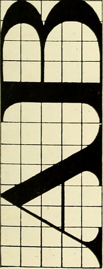 An illustration from The art of show card writing; a modern treatise on show card writing, designed as an educator in all branches of the art...With two hundred and fifty-six illustrations and thirty-two lettering plates, comprising all the standard ancient and modern styles, 1907, leaf 192
