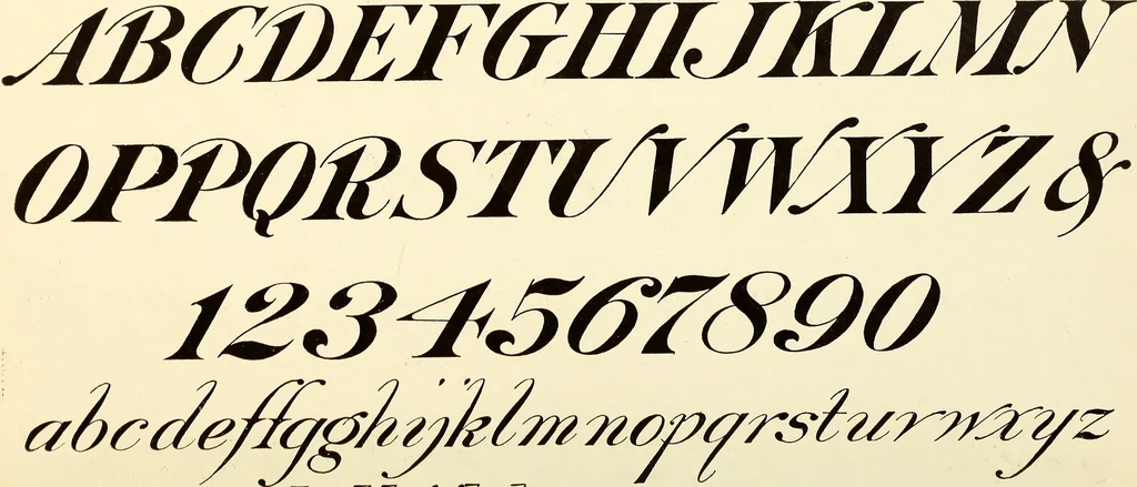 An illustration from The art of show card writing; a modern treatise on show card writing, designed as an educator in all branches of the art...With two hundred and fifty-six illustrations and thirty-two lettering plates, comprising all the standard ancient and modern styles, 1907, leaf 203