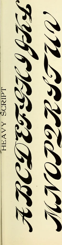 An illustration from The art of show card writing; a modern treatise on show card writing, designed as an educator in all branches of the art...With two hundred and fifty-six illustrations and thirty-two lettering plates, comprising all the standard ancient and modern styles, 1907, leaf 204