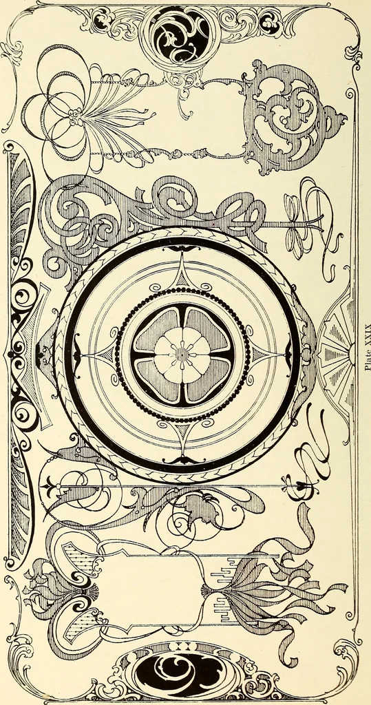 An illustration from The art of show card writing; a modern treatise on show card writing, designed as an educator in all branches of the art...With two hundred and fifty-six illustrations and thirty-two lettering plates, comprising all the standard ancient and modern styles, 1907, leaf 211