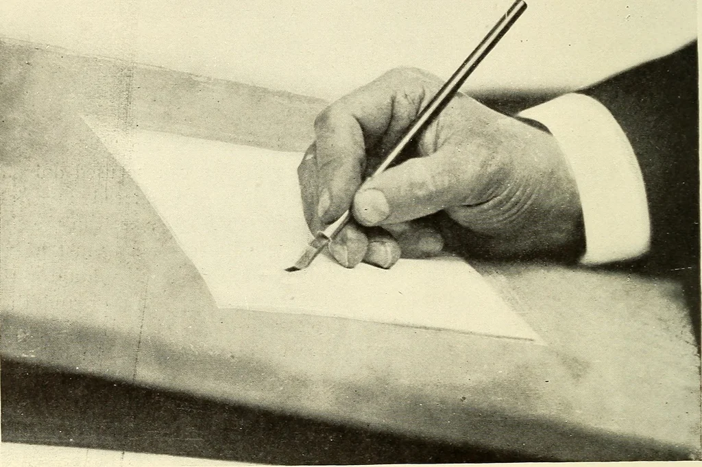 An illustration from The art of show card writing; a modern treatise on show card writing, designed as an educator in all branches of the art...With two hundred and fifty-six illustrations and thirty-two lettering plates, comprising all the standard ancient and modern styles, 1907, leaf 47