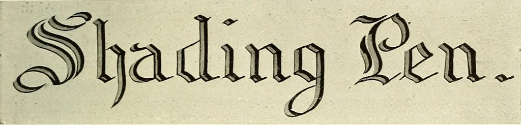 An illustration from The art of show card writing; a modern treatise on show card writing, designed as an educator in all branches of the art...With two hundred and fifty-six illustrations and thirty-two lettering plates, comprising all the standard ancient and modern styles, 1907, leaf 50