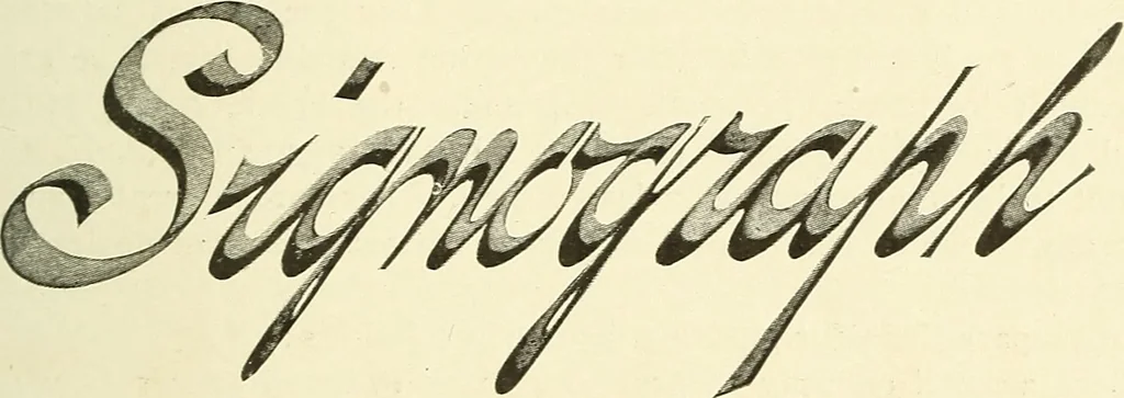 An illustration from The art of show card writing; a modern treatise on show card writing, designed as an educator in all branches of the art...With two hundred and fifty-six illustrations and thirty-two lettering plates, comprising all the standard ancient and modern styles, 1907, leaf 52
