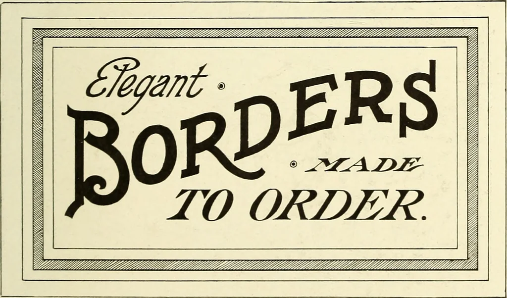 An illustration from The art of show card writing; a modern treatise on show card writing, designed as an educator in all branches of the art...With two hundred and fifty-six illustrations and thirty-two lettering plates, comprising all the standard ancient and modern styles, 1907, leaf 68