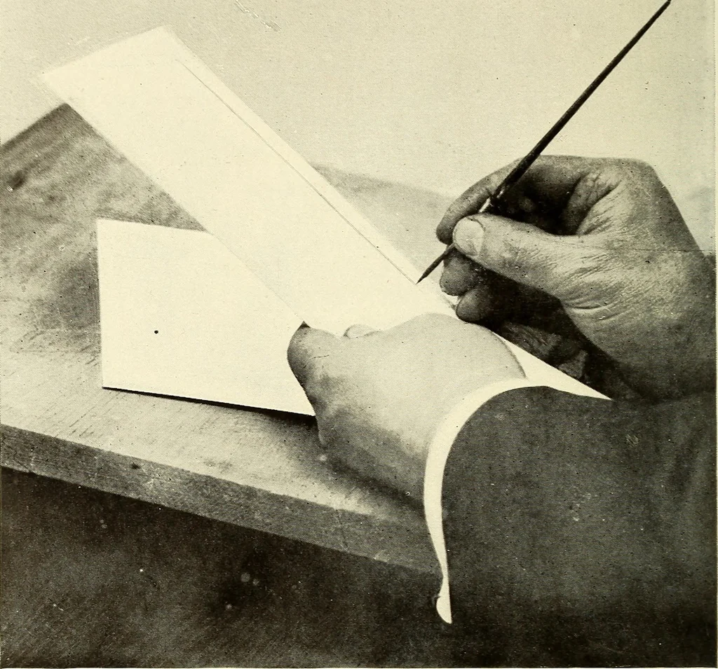 An illustration from The art of show card writing; a modern treatise on show card writing, designed as an educator in all branches of the art...With two hundred and fifty-six illustrations and thirty-two lettering plates, comprising all the standard ancient and modern styles, 1907, leaf 89