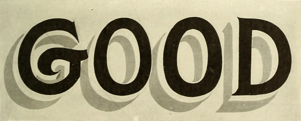 An illustration from The art of show card writing; a modern treatise on show card writing, designed as an educator in all branches of the art...With two hundred and fifty-six illustrations and thirty-two lettering plates, comprising all the standard ancient and modern styles, 1907, leaf 92