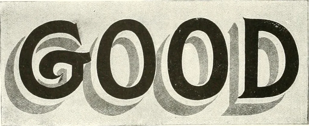 An illustration from The art of show card writing; a modern treatise covering all branches of the art ... with one hundred and fifty-three illustrations and thirty-two lettering plates, comprising all the standard ancient and modern styles, 1922, leaf 105