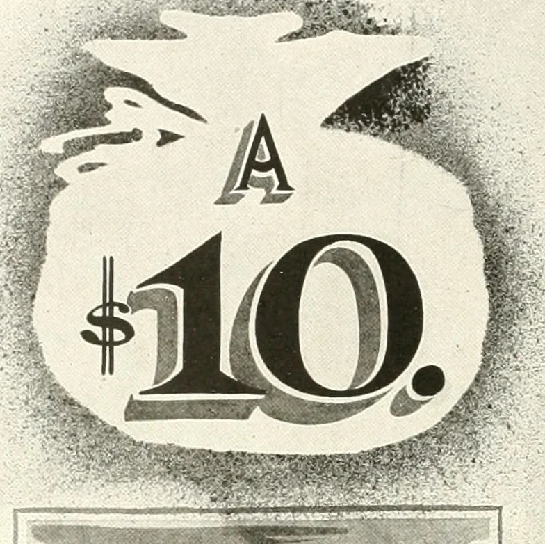 An illustration from The art of show card writing; a modern treatise covering all branches of the art ... with one hundred and fifty-three illustrations and thirty-two lettering plates, comprising all the standard ancient and modern styles, 1922, leaf 137