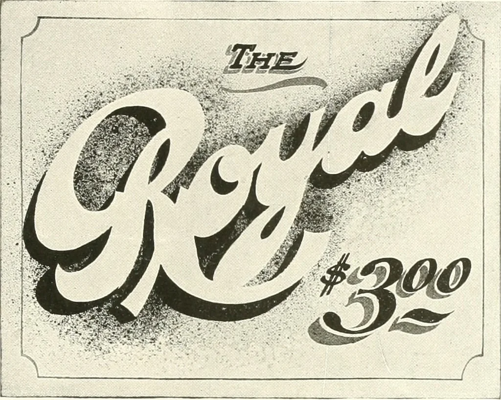 An illustration from The art of show card writing; a modern treatise covering all branches of the art ... with one hundred and fifty-three illustrations and thirty-two lettering plates, comprising all the standard ancient and modern styles, 1922, leaf 138